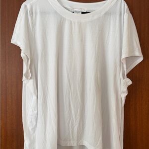 Athleta White Short Sleeve Tee